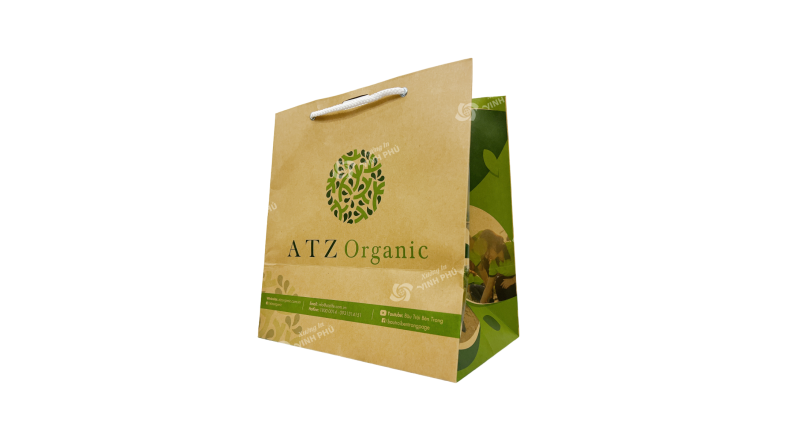 Túi giấy Draft đựng mỹ phẩm Organic