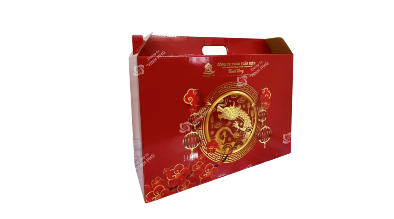 Carton sóng Bồi in logo dùng làm quà tặng