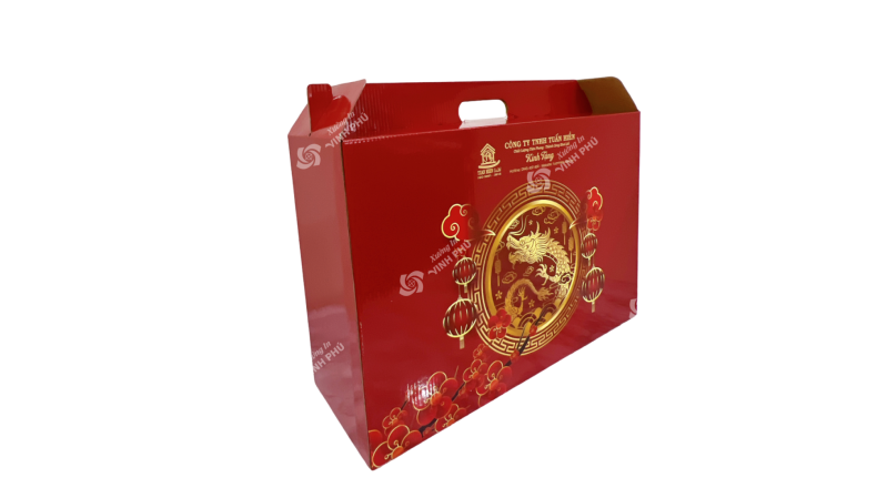 Carton sóng Bồi in logo dùng làm quà tặng