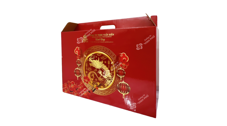 Carton sóng Bồi in logo dùng làm quà tặng